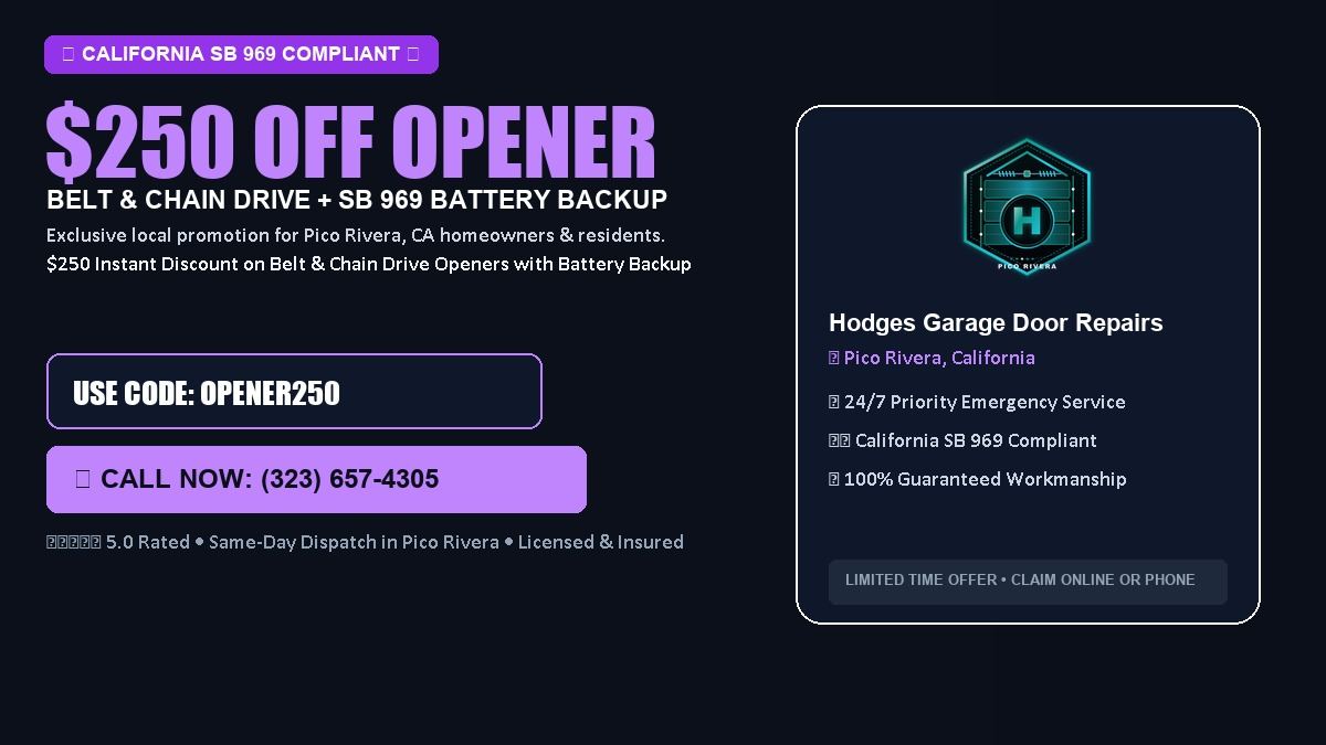Hodges Garage Door Repair $250 OFF Premium LiftMaster Opener Installation