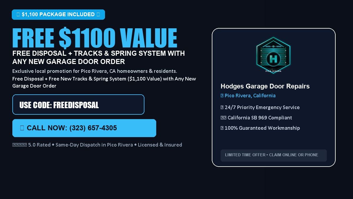 Hodges Garage Door Repair FREE Haul-Away & Heavy-Duty Tracks with New Door